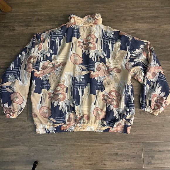 Vintage Womens Size XLarge Silk Jacket Bomber Windbreaker Jacket Stunt Sports - Picture 10 of 10